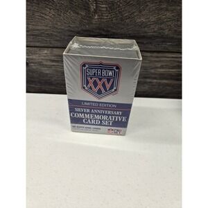 Super Bowl XXV Limited Edition Silver Anniversary Commemorative Card Set Pro Set